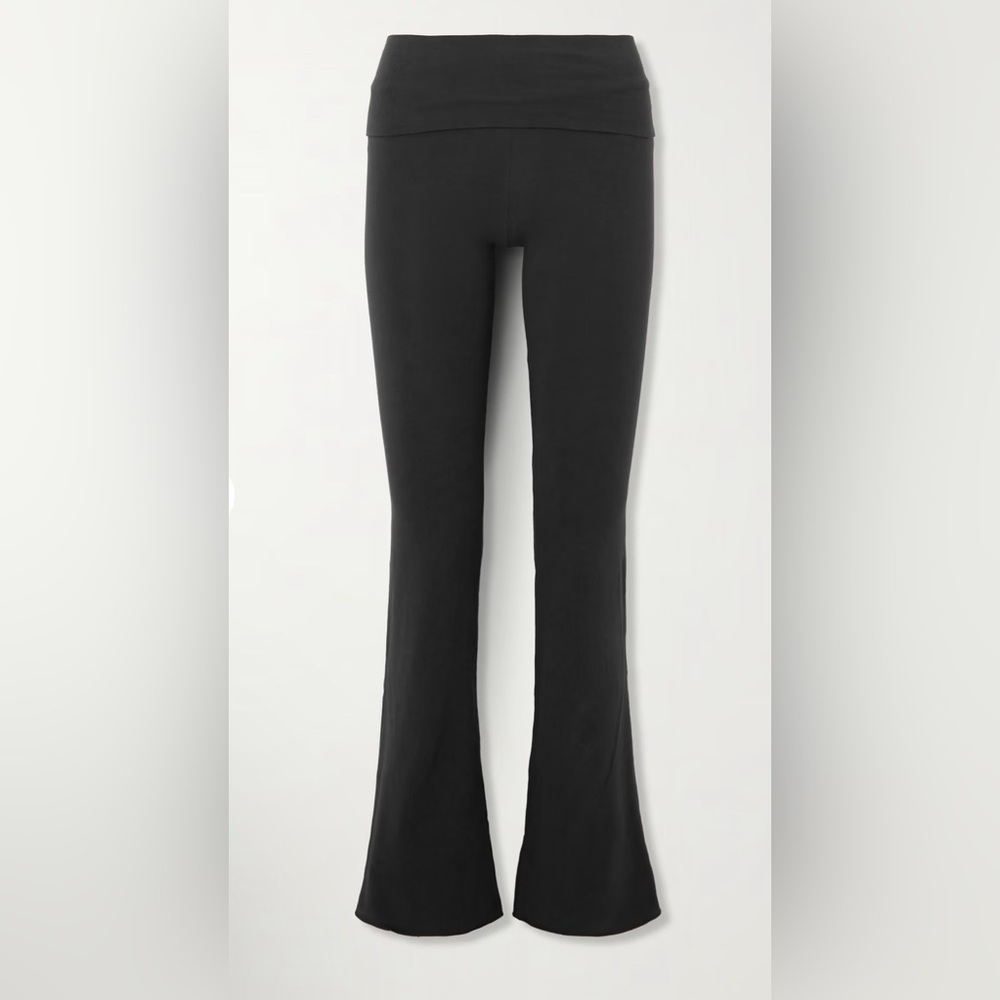 Skims foldover bootcut legging, onyx, size S